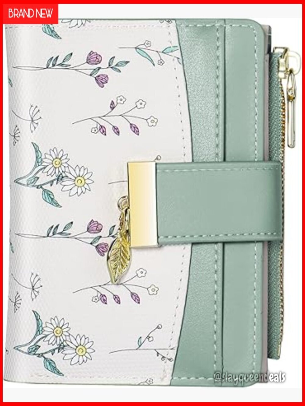 RFID Blocking PU Leather Bifold Wallet with Zipper Coin Pocket